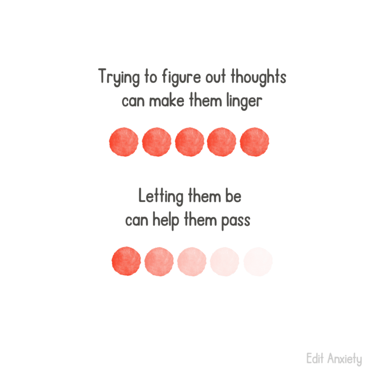 Letting thoughts be